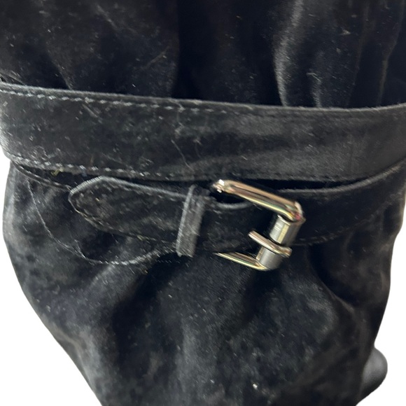 COACH AND FOUR Darson Mid Calf Black Suede Boot size 6 NWOB - Picture 5 of 7